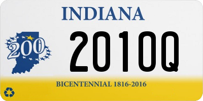 IN license plate 201OQ