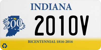 IN license plate 201OV