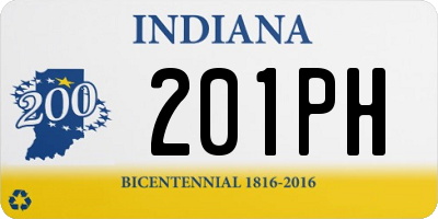 IN license plate 201PH