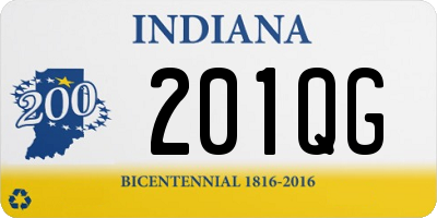 IN license plate 201QG