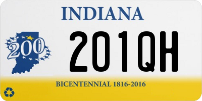 IN license plate 201QH