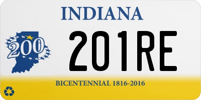 IN license plate 201RE