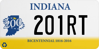 IN license plate 201RT