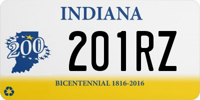 IN license plate 201RZ