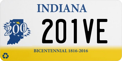 IN license plate 201VE