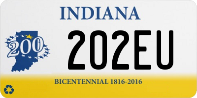 IN license plate 202EU