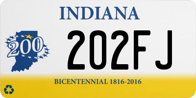 IN license plate 202FJ