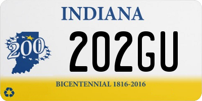 IN license plate 202GU