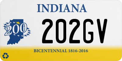 IN license plate 202GV