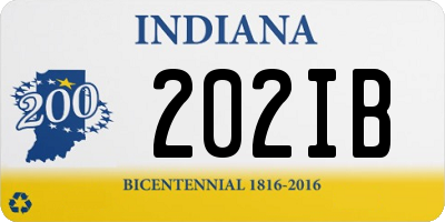 IN license plate 202IB