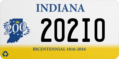 IN license plate 202IO