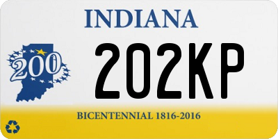 IN license plate 202KP