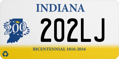 IN license plate 202LJ