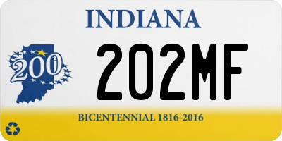 IN license plate 202MF