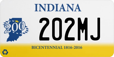 IN license plate 202MJ