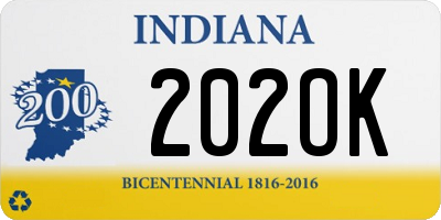 IN license plate 202OK