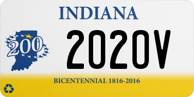 IN license plate 202OV
