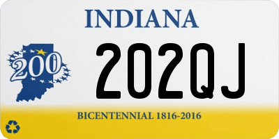 IN license plate 202QJ