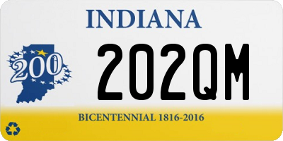 IN license plate 202QM