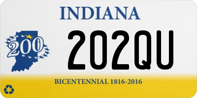 IN license plate 202QU