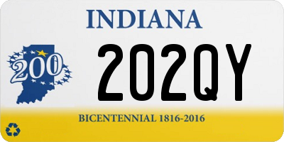 IN license plate 202QY