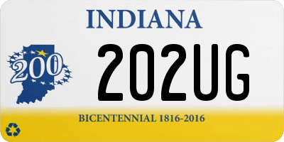 IN license plate 202UG