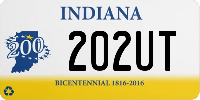 IN license plate 202UT