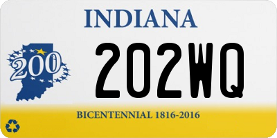 IN license plate 202WQ