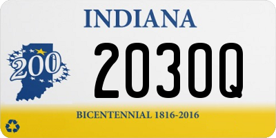 IN license plate 203OQ