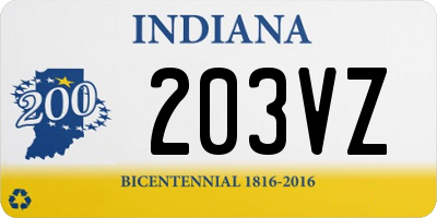 IN license plate 203VZ