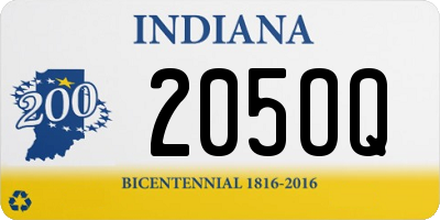 IN license plate 205OQ