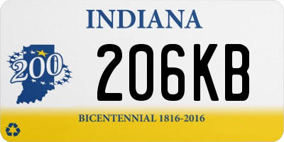 IN license plate 206KB