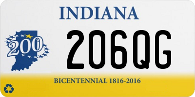 IN license plate 206QG