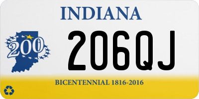 IN license plate 206QJ