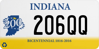 IN license plate 206QQ