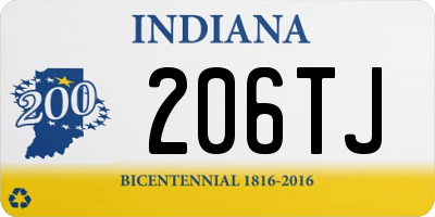 IN license plate 206TJ