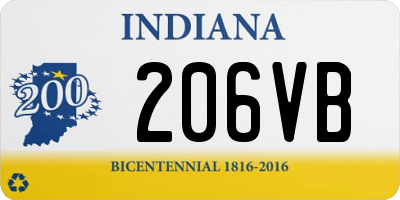 IN license plate 206VB