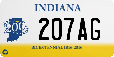 IN license plate 207AG