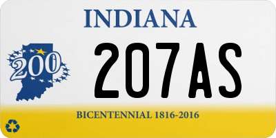 IN license plate 207AS