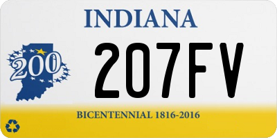 IN license plate 207FV