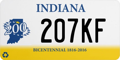 IN license plate 207KF