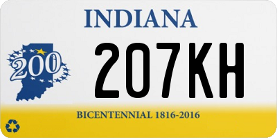 IN license plate 207KH