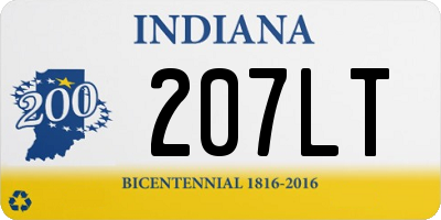 IN license plate 207LT