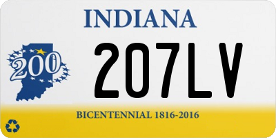 IN license plate 207LV