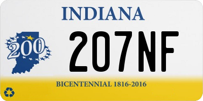 IN license plate 207NF