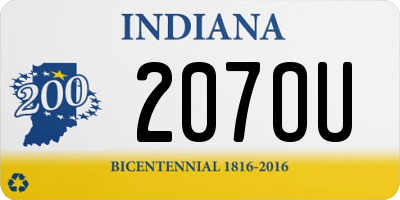 IN license plate 207OU