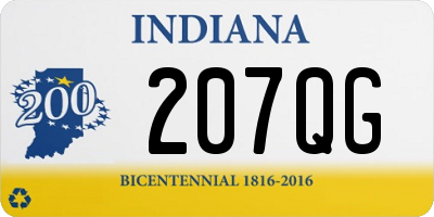 IN license plate 207QG