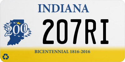 IN license plate 207RI