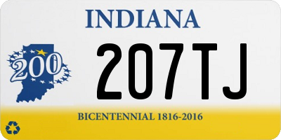 IN license plate 207TJ