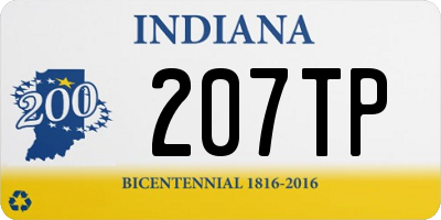 IN license plate 207TP